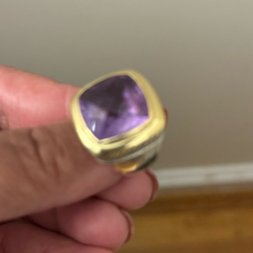 David Yurman Amethyst Albion Cocktail Ring